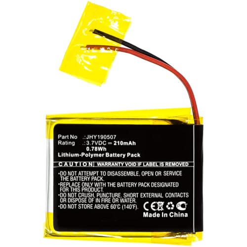 Replacement Battery for Compustar 2W901R-SS,fits JHY190507,210mAh