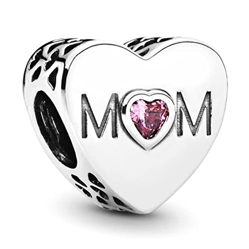 Fit Pandora Bracelet Women's Granddaughter/Grandma/Daughter/Mom/Sister/Dad/Heart Love Silver Charms