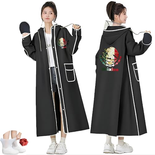 Opiniones y reviews de Impermeable Negro para comprar online. 46 Impermeable para Lluvia,Impermeable para Lluvia Motociclista de Reutilizable,Kit de Poncho para Lluvia de Adultos con Botas para Lluvia,Uso Diario (MX/US, Alfa, XX-Grande, Regular,...