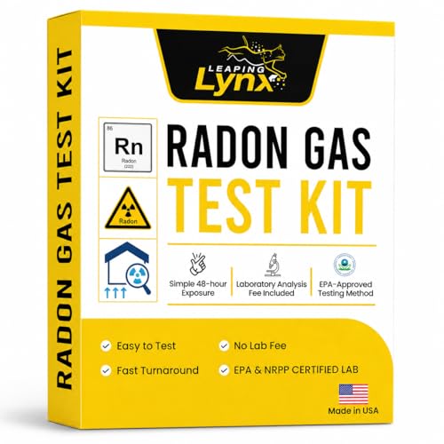 EPA-Approved Radon Test Kit for Home, Lab Analysis Included | Detects Radon Gas Levels in Basements & Living Spaces | Easy-to-Use Air Quality Test with Lab Report & Discounted Shipping| Radon Detector
