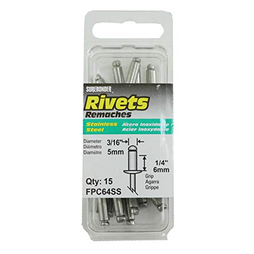 FPC FPC64SS 15PK MED SS Rivet