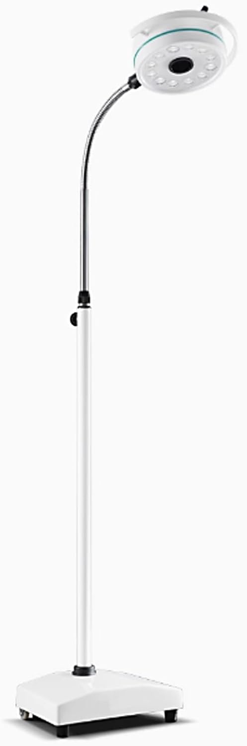 Mobilna Lampa do Badań Chirurgicznych LED, Lampa do Badań Medycznych Bezcieniowa, Regulowana Jasność, Solidna Podstawa do Ambulatoryjnej Opieki Ginekologicznej