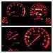 WLJH 10 Pack Red Canbus T5 Led Bulb 2721 37 74 Wedge Lamp PC74 Twist Sockets Dash Dashboard Lights Instrument Panel Cluster Leds Replacement