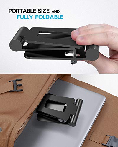 Nulaxy Foldable Tablet Phone Stand Compatible with Nintendo Switch Desk Holder for iPad Air Pro iPhone Xs/XR/XS Max/X 8 7 6 Plus, Samsung Galaxy Tab, Android Phones, Tablets E-Readers, Black - Image 5