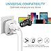 2 Pack European Travel Plug Adapter, VINTAR International Power Plug Adapter with 2 USB Ports,2 American Outlets- 4 in 1 Outlet Adapter,Travel Essentials to Italy,Greece,France, Spain (Type C)