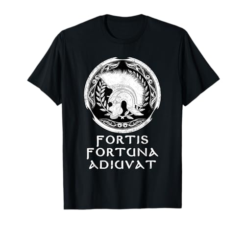 SPQR Fortis Fortuna Adiuvat Casco de centurion romano Camiseta