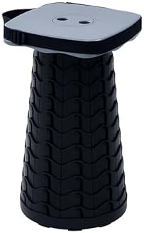 山善　YAMAZEN　アコーディオンスツール　折りたたみ椅子　黒　3個セット 山善 伸縮スツール アコーディオンスツール イス 椅子 チェア