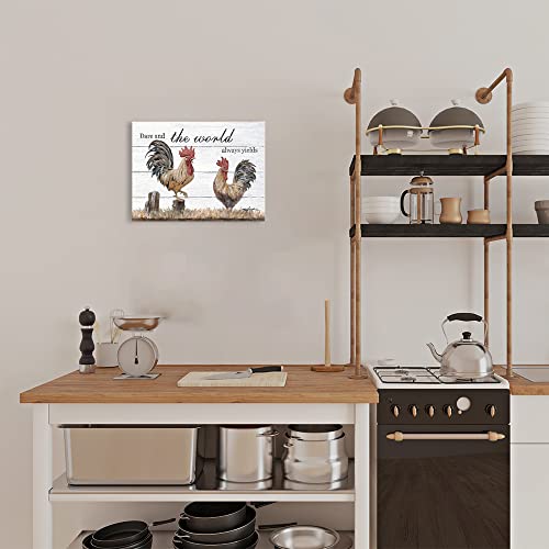 Rooster Pictures For Kitchen Framed: Rooster Prints For The Wall Rustic Farmhouse Wall Decor Inspirational Wall Art Farm Style Animal Poster On Canvas For Bathroom Home Decoration Easy To Hang 12X16In #TOP2