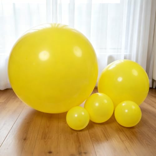 Image of KALOR Yellow Giant 36 Inch 9pcs Large Latex Balloons