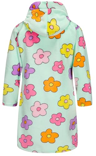 Image of Kids Hooded Bathrobe Girls Soft Plush Hooded Flannel Pajamas Sleepwear Boys Spa Robe