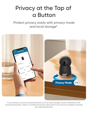 Image of eufy Security 4K Indoor Camera E30,360 Pan Tilt,AI Auto Tracking,Color Night Vision,Pet /Baby /Nanny Monitor with Two-Way Audio,AI Human /Pet Detection,Works with HomeKit, No Monthly Fee, Black