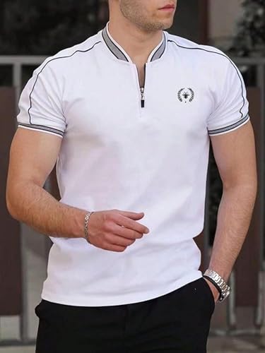 Image of Men's Solid Cotton Rich Polo T Shirt | Collar Tshirts | Half Sleeves | Plain-Regular Fit (Available in Plus Size and Combo Pack of 2)