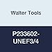 Walter Tools P233602-UNEF3/4 Prototex HSS Machine Tap, Uncoated, 14 mm Shank Diameter, 24 mm Cutting Length, 110 mm Overall Length, 3/4-20 Size