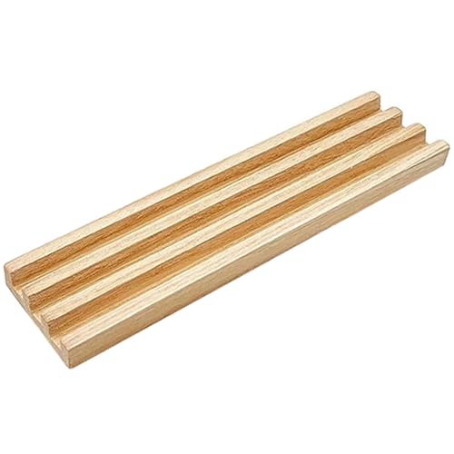 Soporte de dominó de madera Vaguelly con base antideslizante