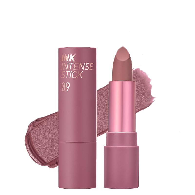 PERI PERA Ink Velvet Intense Lipstick – 09 MOVE MAUVE | Korean Make-up | Soft Matte | Dewy lips | High Pigment Color | Imported K-beauty | Longwear | Weightless | Paraben-free |