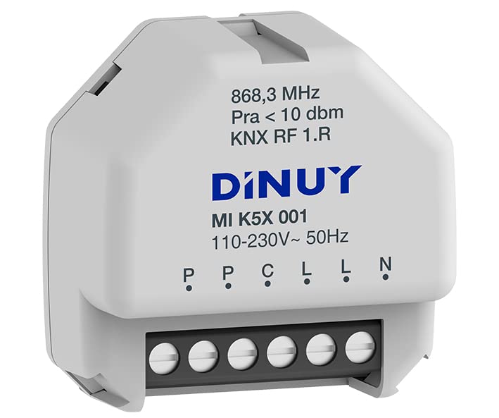 Actuador de conmutacion KNX-RF 1 canalDINUY MI K5X 001