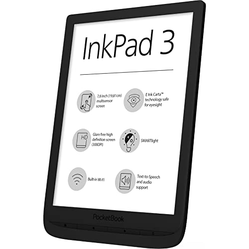 PocketBook e-Book Reader 'InkPad 3' (8 GB Speicher; 19,8 cm (7,8 Zoll) E-Ink Carta Display; SMARTlight; Wi-Fi) in Black - Image 4
