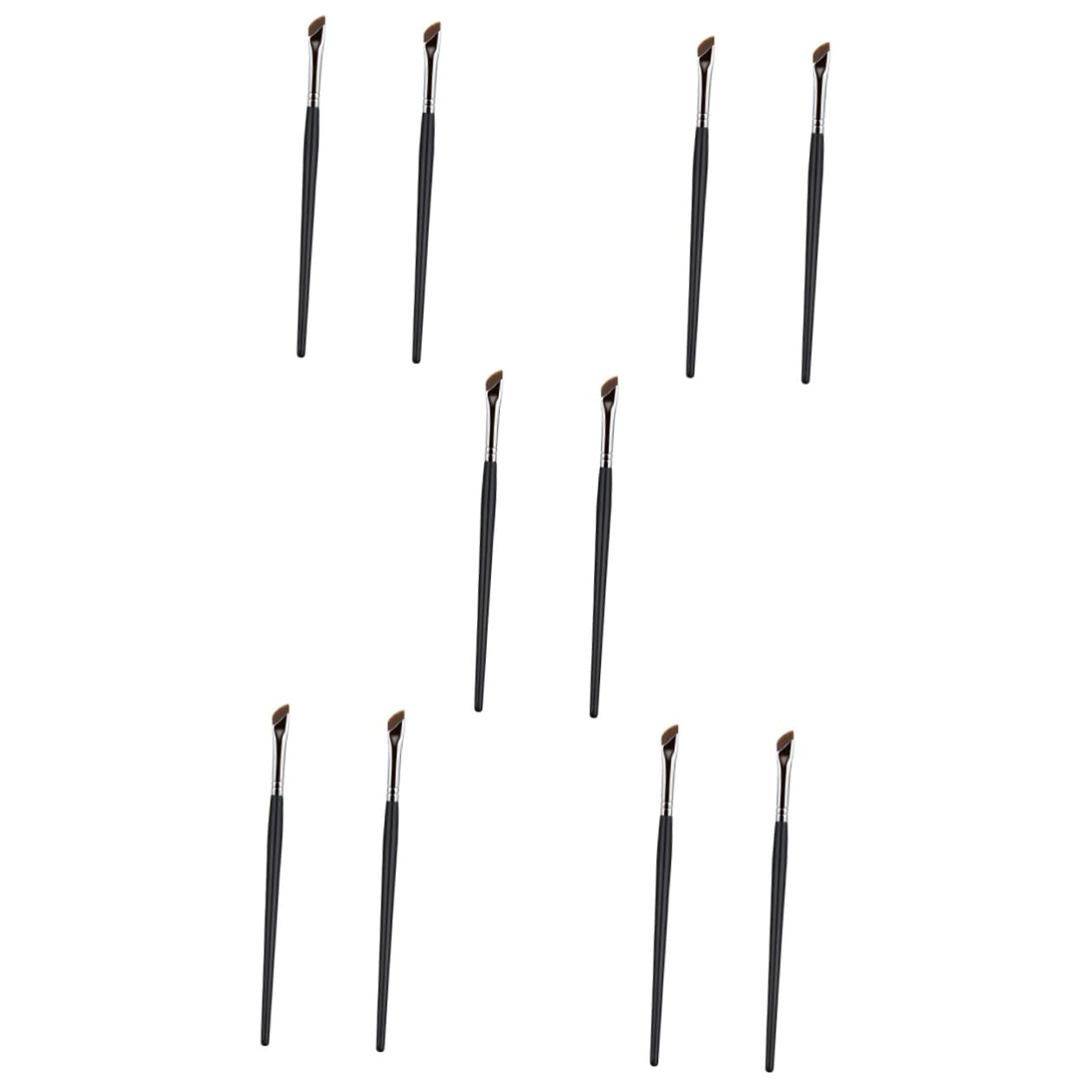 Beavorty Set Di 5 Pennelli Per Il Trucco Ergonomici Pennello Per Eyeliner Angolato Per Principianti 2 Pezzi * 5
