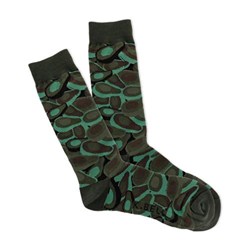 Image of K. Bell Socks womens Retro Varsity Lettuce Crew