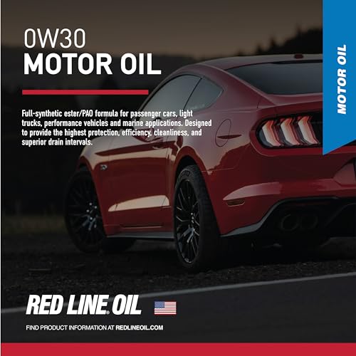 Aceite motor fully synthetic SAE 0W30 Red Line 1 cuarto miniatura 5