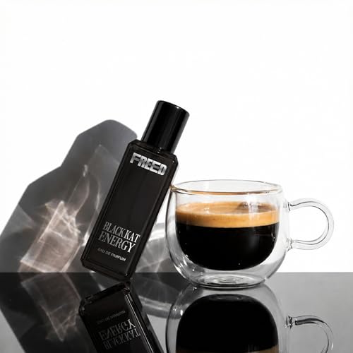 Image of FREED Black Kat Energy Eau De Parfum for Women | Warm Gourmand Perfume with Vanilla, Jasmine & Coffee | Long Lasting Smell | Luxury Gifts for Woman | 20 ml