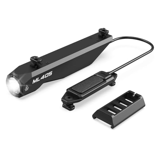 VOTATU ML40S 1450 Lumens Tactical Flashlight with Pressure Switch Compatible with M-Lok Rail Weapon Light for Rifle, Strobe Function, Magnetic Rechargeable