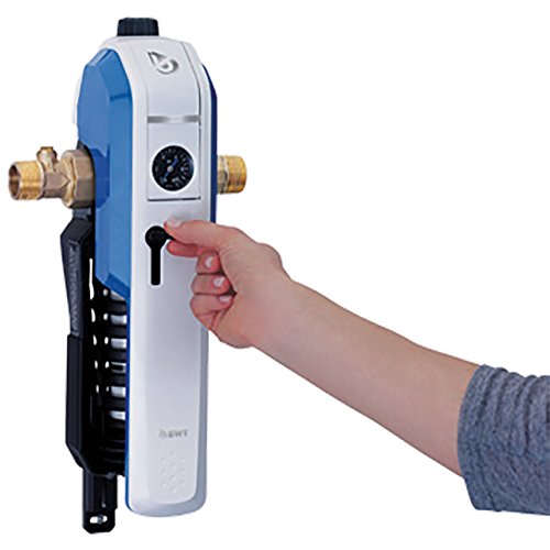 BWT Single Lever Filter E1 HWS with Pressure Regulator, 1 Inches, White/Blue, 40385 Single Lever Filter, Multi-Coloured