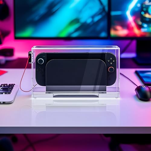 Funda acrílica Geekria compatible con Switch 2 y OLED: mantén tu setup de escritorio impecable 6