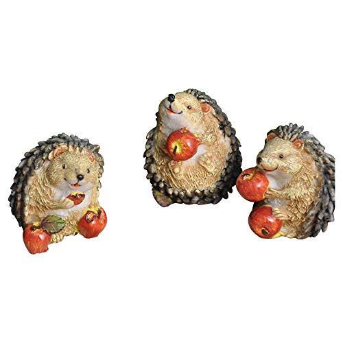 Darice Fairy Garden Animals, Miniature Hedgehogs Eating Apples, Assorted (1 Piece per package) - Image 3