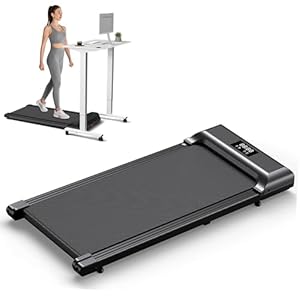 Fitby Loopband 1-8km/u – Walking Pad – Treadmill – Wandelband – LED Scherm – Zwart