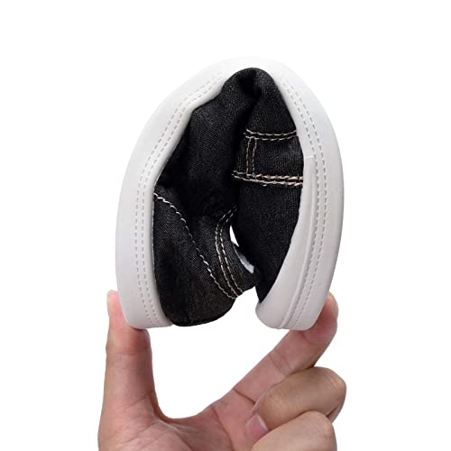 Image of FUNKYMONKEY Slip-On Canvas Sneakers for Women, Comfortable Lightweight Lace-Up Flat Casual Tennis Shoes Breathable Walking Shoes for Everyday Wear