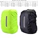 Waterproof Backpack Rain Cover Reflective Waterproof Backpack Rain Cover Outdoor Sport Night Cycling Safety Light Rain Cover Case Bag Camping Hiking 10-70L for Hiking，Camping(Green M)