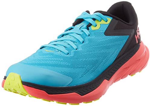 HOKA ONE ONE Men's Zinal Running Shoes, Scuba Blue/Black, 9 UK