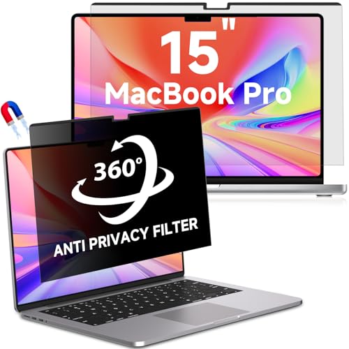 LUSA DESIGN Magnetic MacBook Air 15 Inch Privacy Screen(2023-2025, M2, M3, M4), Removable Anti Glare...