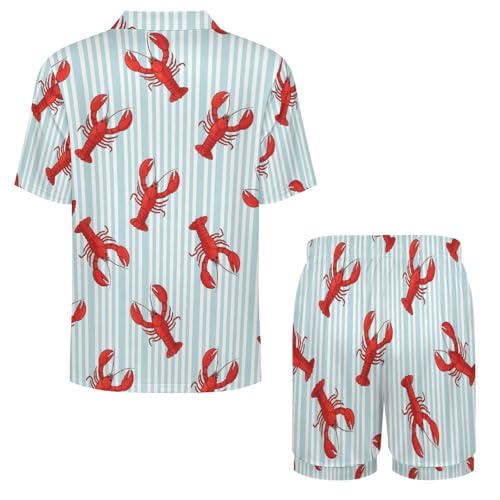 Image of Women Pajamas Shorts Sets Wild West Rodeo Cowboys PJs 2 Piece Button Down Shirt Lounge Pants Set