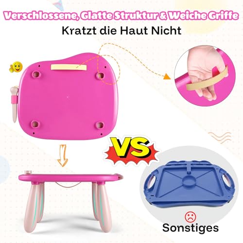 Smasiagon Kinderspielzeug ab 1 Jahr, Magnetische Maltafel Zaubertafel Bunt Zeichentafel Magnettafel mit 4 Beine für Kinder Geschenk für 1 2… – Ansicht 7