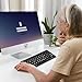 Large Print Keyboard Easy to See 78 Keys Keyboard for Elderly or Visually Impaired Bluetooth/2.4G Receiver Keyboard Oversize Letters for Visually Impaired Low Vision Individuals Seniors Student