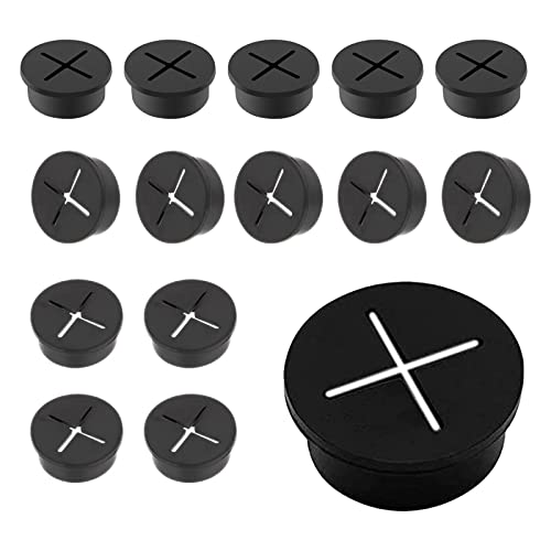 10 Piezas Pasacables Silicona Escritorio RNHDLY - 25 Mm, Para Cables, Ordenador, Encimeras, Gestión Cableado