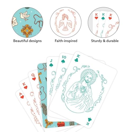 Baraja Católica de 54 Cartas con Caja Magnética miniatura 2