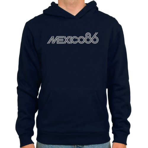 SpielRaum Sudadera Mexico 86 ::: Color: Blanco o Azul Oscuro ::: Tallas: S-XXL (Fútbol)