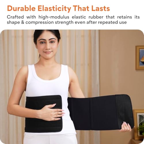Image of ARPK Rubber Abdominal Belt After Delivery for Tummy Reduction | Lumbo Sacral Lower Back Support Belt | Postpartum Belly Wrap for Women | Lower Back Pain Relief | Breathable Adjustable Compression Belt for Men & Women (MULTI C)