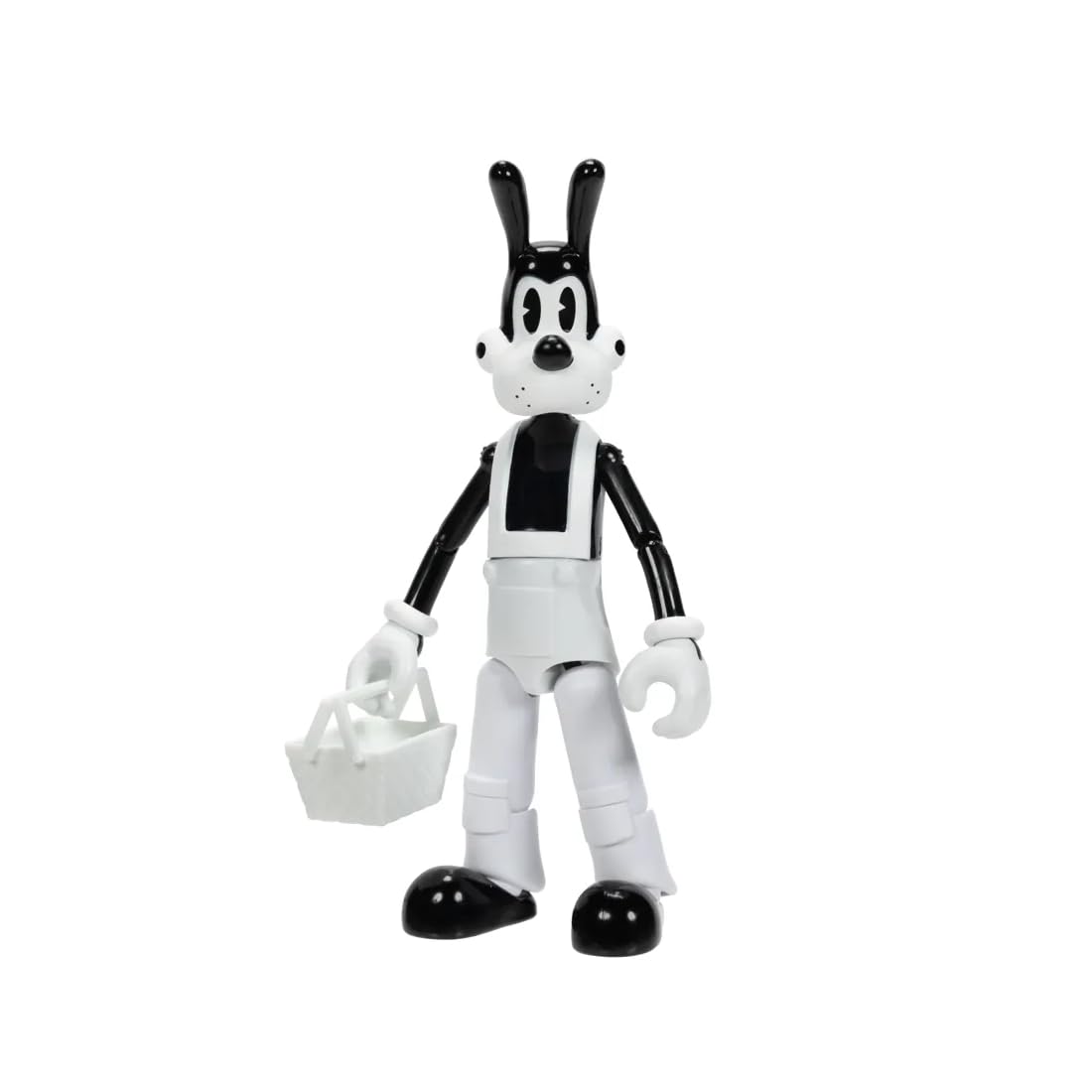 Bendy and the Ink Machine Boris 5 in / 12.7cm Action Figure with Accessories, Officially Licensed by Jakks Pacific, Includes Picnic Basket and Interactive Projector Accessory, Articulated
