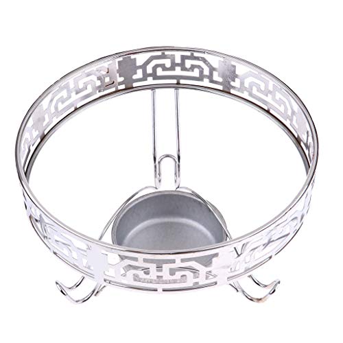 YIJU Acampamento Fogão a álcool Suporte Rack Espírito Queimador Bandeja Forno Fogão - 26 cm