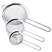 U.S. Kitchen Supply Set of 3 Stainless Steel Conical Strainers - 3