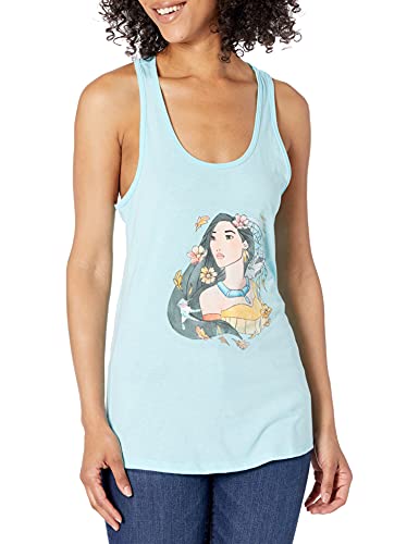 Disney Girls Princess Pocahontas Dreamcatcher Sketch Slim Fit, Scoop Hem Racerback Tank