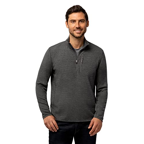 Free Country Men's Altitude Quilt Long Sleeve 1/2 Zip Mock Neck Shirt