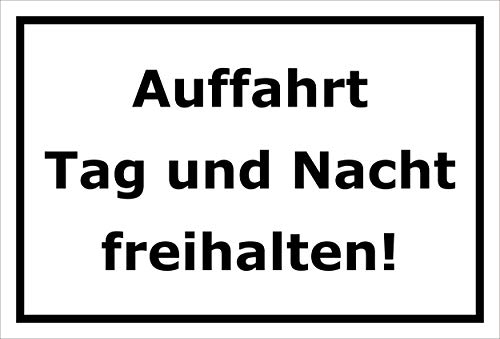 Preisvergleich Produktbild Melis Folienwerkstatt Schild - Auffahrt freihalten - 30x20cm / Bohrlöcher / 3mm Aluverbund S00065-169-A -20 VAR