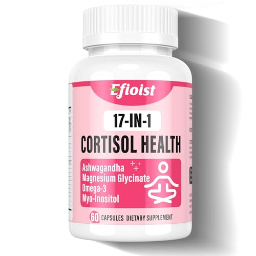 Efioist Cortisol Supplement for Women, 17-in-1 Cortisol Reducer, Hormone Harmony for Women