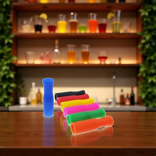 5 puntas reutilizables para pitillos de silicón rosa miniatura 2