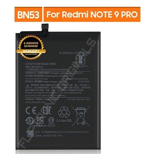 Image of BN53 Battery for Redmi Note 9 pro M2003J6B2G Battery with 6 Month Warranty** (DD231)